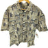 JHA EQUIPEMENTS MILITAIRESボタン 模様柄 シアサッカーシャツ メンズ L