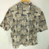 JHA EQUIPEMENTS MILITAIRESボタン 模様柄 シアサッカーシャツ メンズ L
