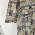JHA EQUIPEMENTS MILITAIRESボタン 模様柄 シアサッカーシャツ メンズ L