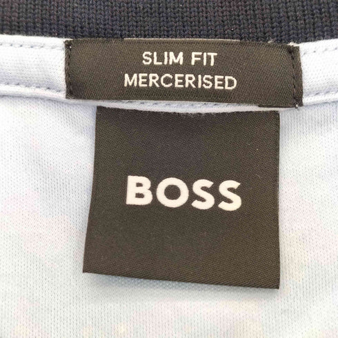 ボス BOSS SLIM FIT コットンピケ ポロシャツ メンズ BR G