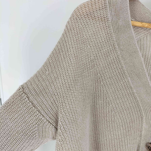 プルミエアロンディスモン 1er Arrondissement 23SS リネン 畦リラックス カーディガン レディース FREE