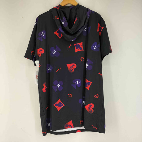 ニーアクロージング NIER CLOTHING 総柄プリント ハーフジップ S/S フーディ レディース FREE