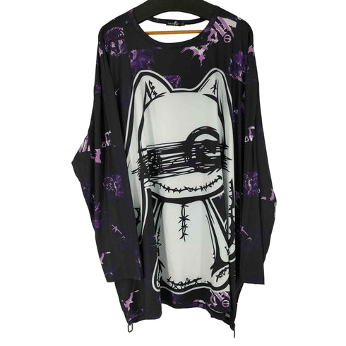 ニーアクロージング NIER CLOTHING 総柄 サイドジップ L/S カットソー レディース FREE