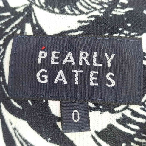 パーリーゲイツ PEARLY GATES PG刺繍 ボタニカル柄 S/Sポロシャツ レディース 0