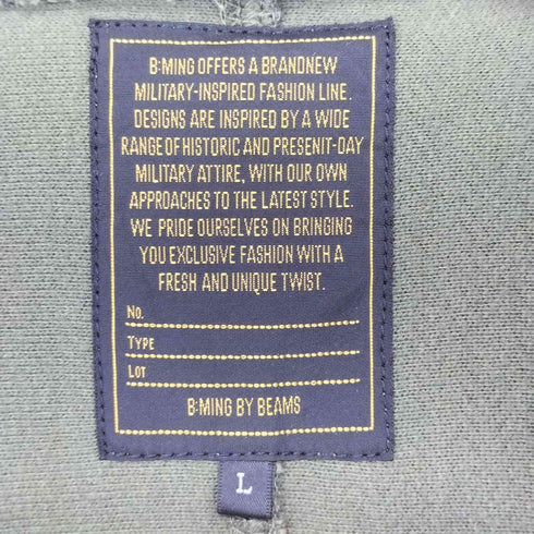 ビーミングバイビームス B:MING by BEAMS ヘリンボーン裏毛クルーネック スウェットシャツ メンズ JPN:L