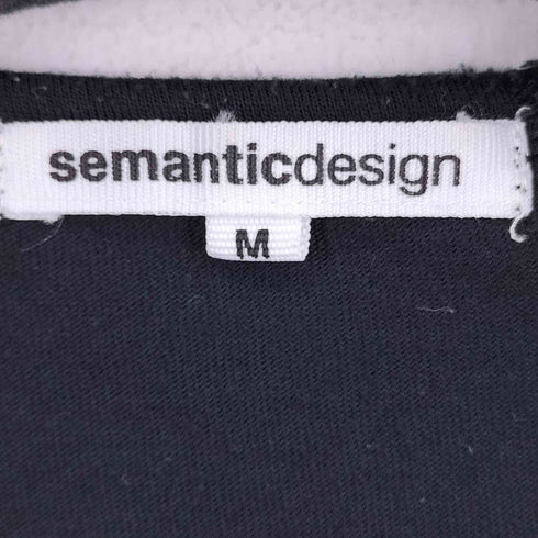 semantic design レタリング ドレープデザイン レイヤード カットソー メンズ JPN:M