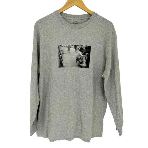 デリシャス Delicious USA製 フロントプリントフォトTシャツ メンズ L