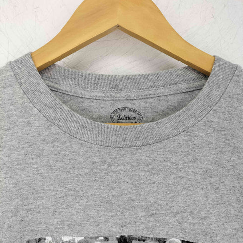 デリシャス Delicious USA製 フロントプリントフォトTシャツ メンズ L