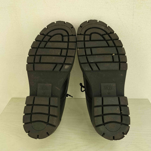 ザラ ZARA シャークソール レザーシューズ メンズ JPN:27.5