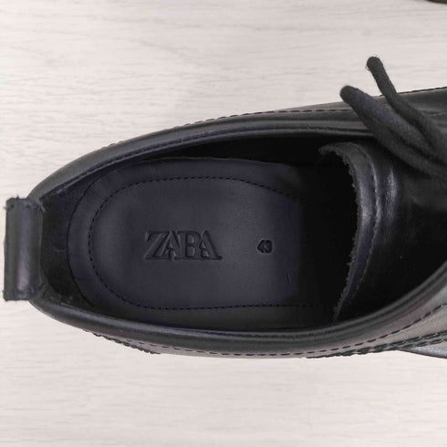ザラ ZARA シャークソール レザーシューズ メンズ JPN:27.5