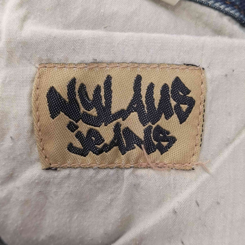 ナイラス NYLAUS ダメージ加工 ストレードデニムパンツ メンズ 82