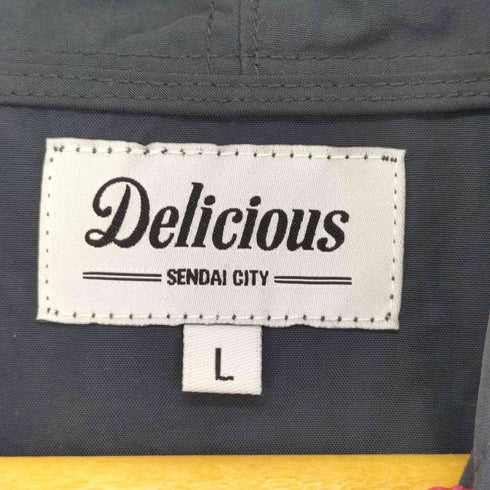 デリシャス Delicious バックプリント アノラックナイロンパーカー メンズ JPN:L