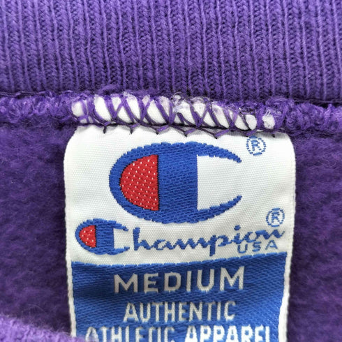 チャンピオン Champion 90s USA製 ロゴ刺繍スウェットプルオーバー メンズ JPN:M