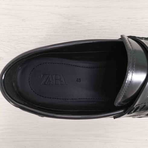 ザラ ZARA エナメル ローファー メンズ JPN:27.5