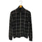 ザラ ZARA DARK COUTURE チェック柄 ベロアジップアップジャケット メンズ 42
