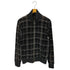 ザラ ZARA DARK COUTURE チェック柄 ベロアジップアップジャケット メンズ 42
