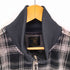 ザラ ZARA DARK COUTURE チェック柄 ベロアジップアップジャケット メンズ 42