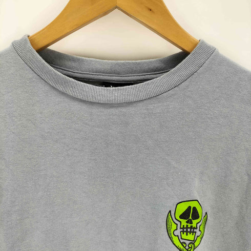 ステューシー Stussy 00s the INTERNATIONAL STUSSY TRIBE 両面プリントL/S Tシャツ スカル メンズ JPN:M