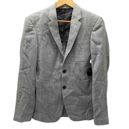 バーバリーロンドン BURBERRY LONDON 背抜き ヘリンボーン シングル 2B テーラード ジャケット メンズ 44 R