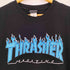 スラッシャー THRASHER ファイヤーパターン ロゴプリント Tシャツ メンズ import:M