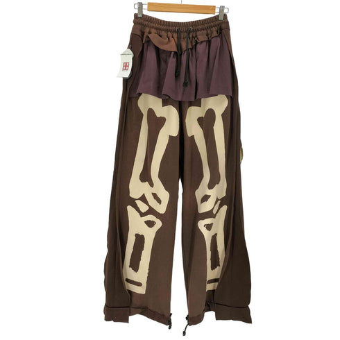 SANKUANZ 23SS Skeleton Print Deconstructed Sweatpants メンズ JPN:S