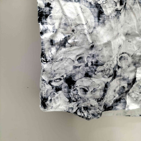 GUIDE LONDON PURE COTTON 総柄 ドクロ 花 L/S シャツ メンズ import:S