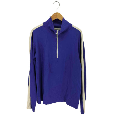 リトルビッグ LITTLEBIG Side Line purple サイドライン モックネック ハーフジップ カットソー メンズ JPN:M