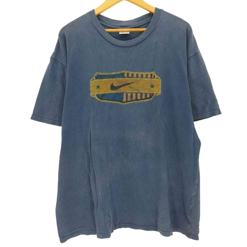 ナイキ NIKE 90S 白タグ ロゴプリント 鹿の子 Tシャツ メンズ import:M