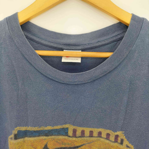 ナイキ NIKE 90S 白タグ ロゴプリント 鹿の子 Tシャツ メンズ import:M