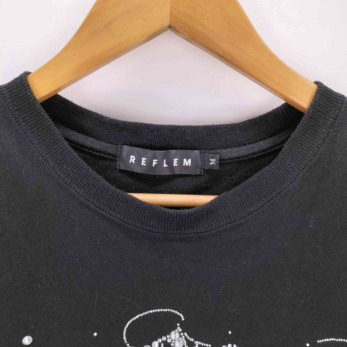レフレム REFLEM ラインストーンロゴ半袖Tシャツ メンズ JPN:M