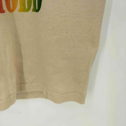 Sportique USA製 グラフィックプリント 半袖リブTシャツ カットソー Y2K レディース S
