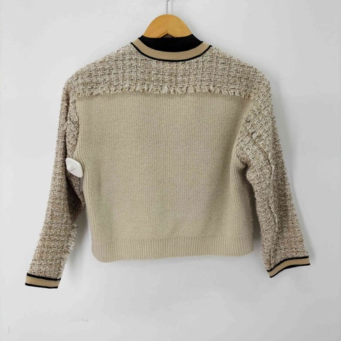 ボールジー BALLSEY 23aw ニットコンビツイード クルーネックジャケット レディース JPN:36