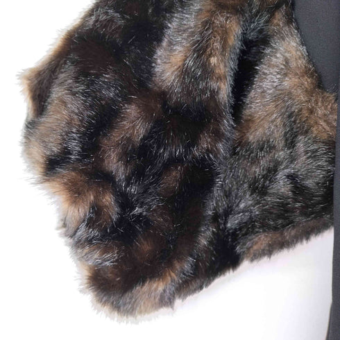 ザラ ZARA フェイクファー スキッパー プルオーバー レディース import:L