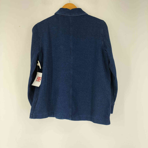 ランズエンド LANDS END インディゴ スウェットジャケット レディース import:M