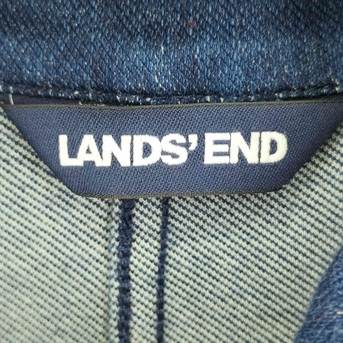 ランズエンド LANDS END インディゴ スウェットジャケット レディース import:M