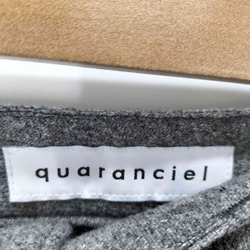 quaranciel 洗濯機可能 ポリエステル サージ タイト スカート レディース JPN:36