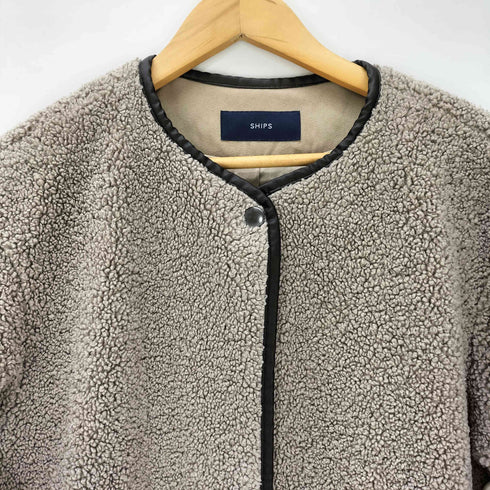 シップス SHIPS パイピングボアコート レディース FREE