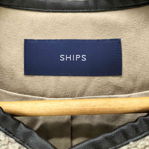 シップス SHIPS パイピングボアコート レディース FREE