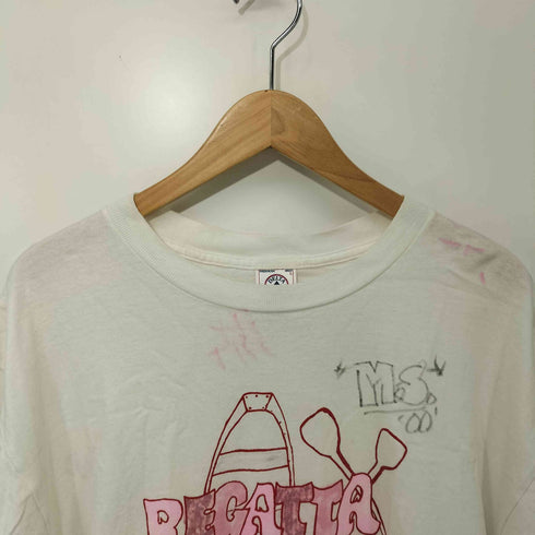 00S DELTA ボディ ボート レース ロゴ プリント S/S クルーネック Tシャツ メンズ import:L