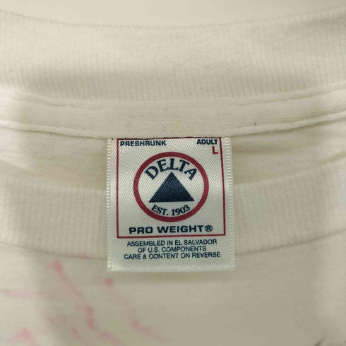 00S DELTA ボディ ボート レース ロゴ プリント S/S クルーネック Tシャツ メンズ import:L