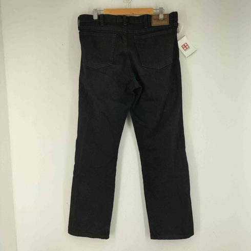 ラングラー Wrangler RUGGED WEAR 後染めブラックデニムパンツ メンズ 34/30