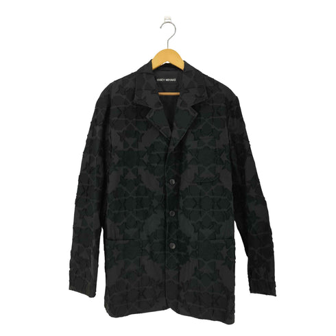 イッセイミヤケ ISSEY MIYAKE 10SS 黒タグ A-POC 総柄 4B テーラードジャケット メンズ JPN:3