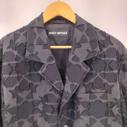 イッセイミヤケ ISSEY MIYAKE 10SS 黒タグ A-POC 総柄 4B テーラードジャケット メンズ JPN:3