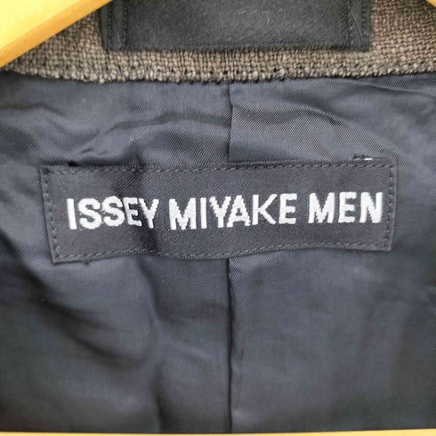 イッセイミヤケメン ISSEY MIYAKE MEN 99SS 黒タグ 草木染め リネン 3B テーラードジャケット メンズ JPN:XL