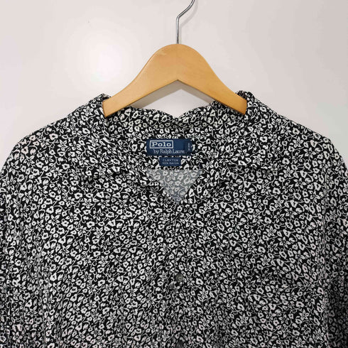 ポロバイラルフローレン Polo by RALPH LAUREN CLAYTON ポニー無し 花柄 レーヨン ループカラー オープンカラー シャツ メンズ import:M