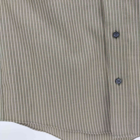 エディーバウアー Eddie Bauer WRINKLE RESISTANT ストライプ ボタンダウンシャツ メンズ import:XS