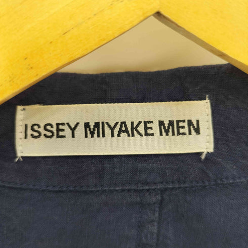 イッセイミヤケメン ISSEY MIYAKE MEN 00SS 銀タグ シワ コンデンス加工 リネン 2B テーラードジャケット メンズ 02