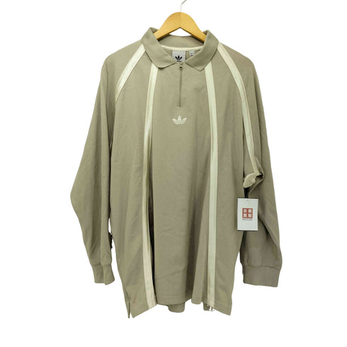 アディダスオリジナルス adidas Originals ハーフジップ L/S ラガー シャツ メンズ L