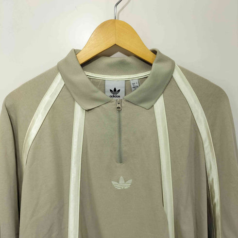 アディダスオリジナルス adidas Originals ハーフジップ L/S ラガー シャツ メンズ L