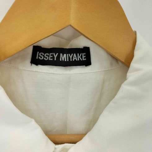 イッセイミヤケ ISSEY MIYAKE 95SS 黒タグ ポケット付き コットンリネン 唐辛子 プリント シャツ メンズ JPN:M